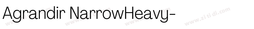 Agrandir NarrowHeavy字体转换 Agrandir NarrowHeavy字体转换